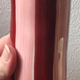 Small Vase - Burgundy and Pink Stripe