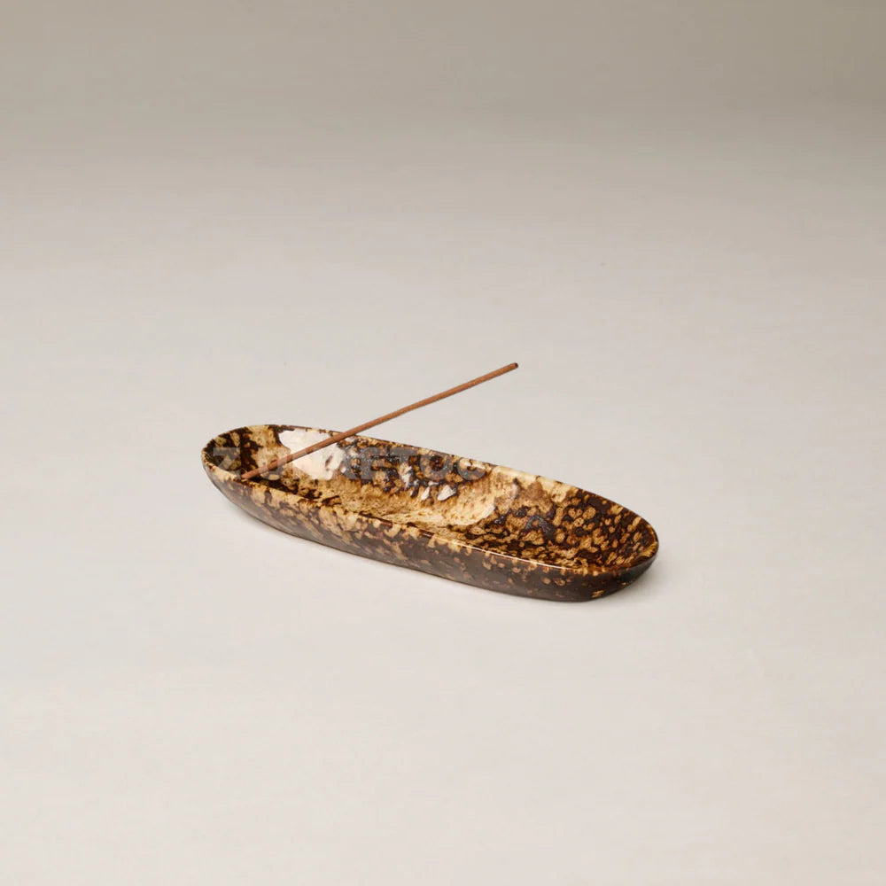 The Collector Ceramic Incense Holder - Chocolate