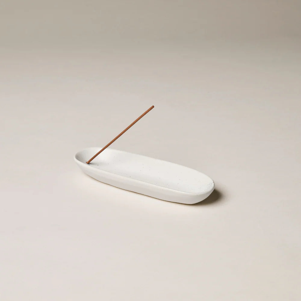 The Collector Ceramic Incense Holder - White