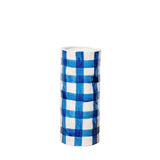 Medium Vase - Classic Blue Gingham
