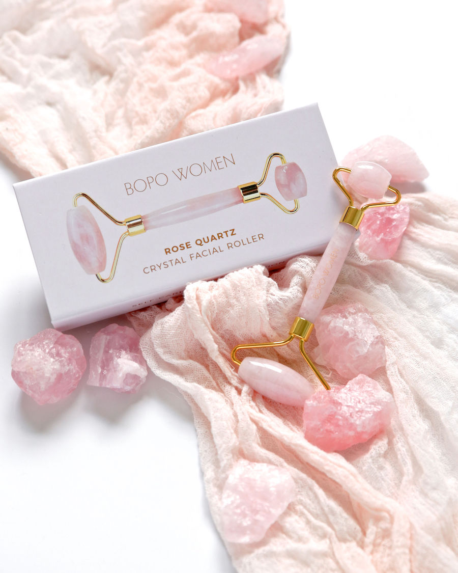 Bopo Rose Quartz Facial Roller