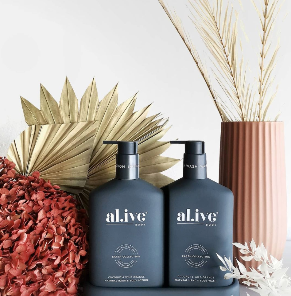 Al.ive body wash and lotion duo – Coconut & Wild Orange